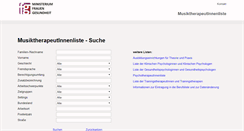 Desktop Screenshot of musiktherapie.ehealth.gv.at
