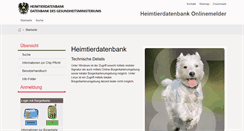 Desktop Screenshot of heimtierdatenbank.ehealth.gv.at